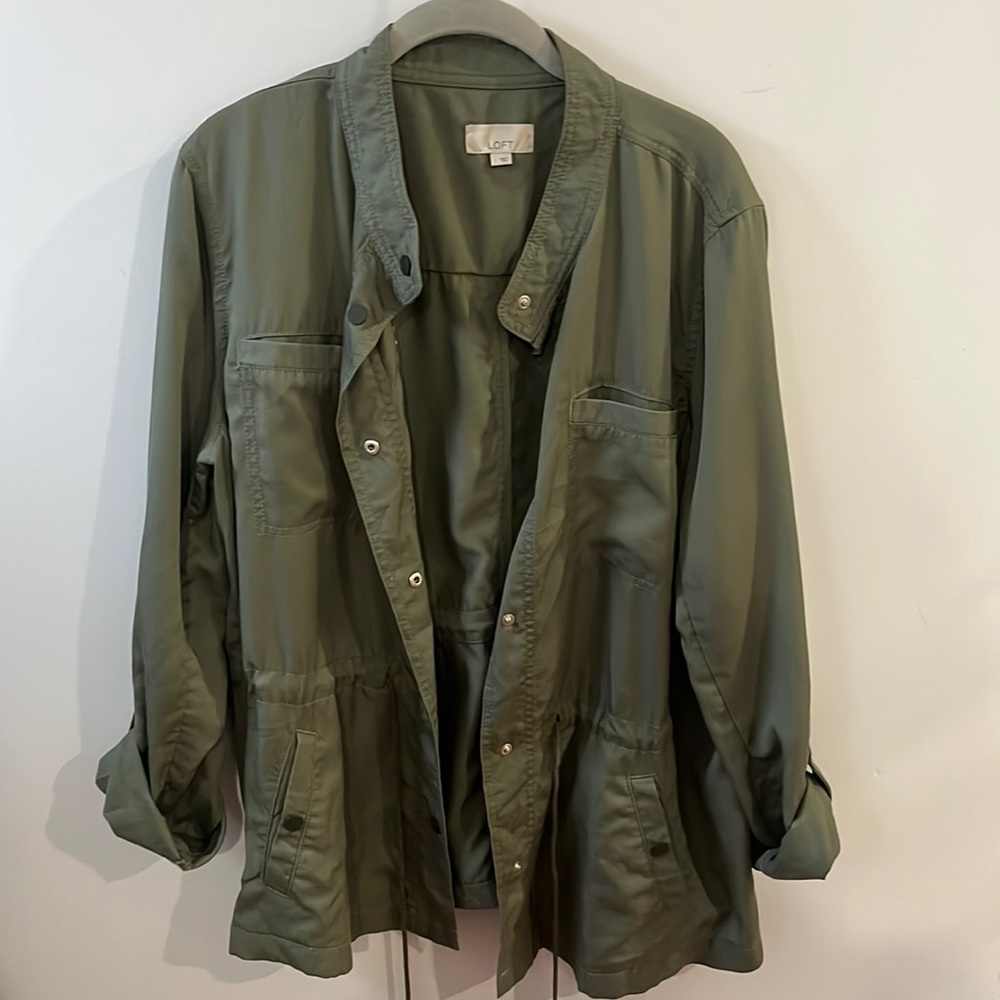 Olive Green Utility Jacket Size L